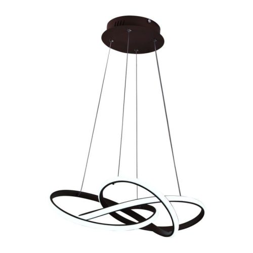 LED design mennyezeti lámpa, 65W, 480x260 mm, IP20, 3000K-6500K, RF távirányító - J4332/BR
