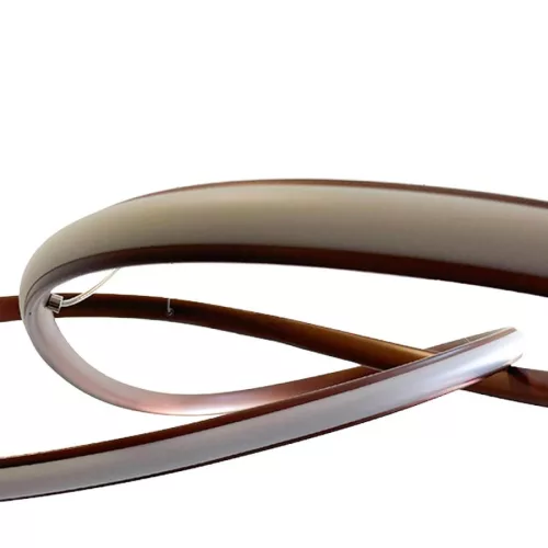 LED design mennyezeti lámpa, 65W, 480x260 mm, IP20, 3000K-6500K, RF távirányító - J4332/BR