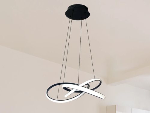 LED design mennyezeti lámpa, 65W, 480x260 mm, IP20, 3000K-6500K, RF távirányító - J4332/B