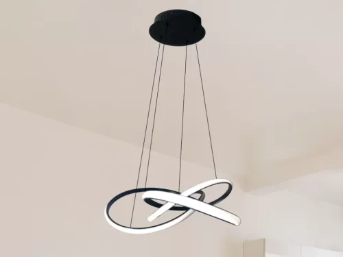 LED design mennyezeti lámpa, 65W, 480x260 mm, IP20, 3000K-6500K, RF távirányító - J4332/B