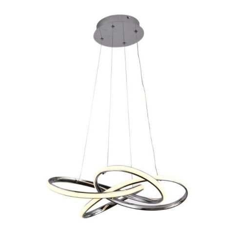 LED design mennyezeti lámpa, 65W, 480x260 mm, IP20, 3000K-6500K, RF távirányító - J4332/CH