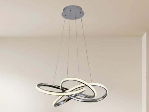 LED design mennyezeti lámpa, 65W, 480x260 mm, IP20, 3000K-6500K, RF távirányító - J4332/CH