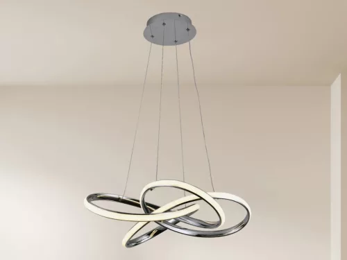 LED design mennyezeti lámpa, 65W, 480x260 mm, IP20, 3000K-6500K, RF távirányító - J4332/CH