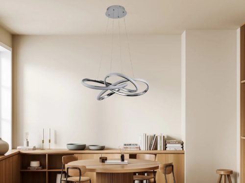 LED design mennyezeti lámpa, 65W, 480x260 mm, IP20, 3000K-6500K, RF távirányító - J4332/CH
