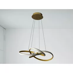   LED design mennyezeti lámpa, 65W, 480x260 mm, IP20, 3000K-6500K, RF távirányító - J4332/G