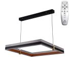 LED design mennyezeti lámpa 100W, 6500 lm, 3000K-6500K, IP20, fém-akril, fekete/arany - J4336/B