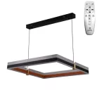 LED design mennyezeti lámpa 100W, 6500 lm, 3000K-6500K, IP20, fém-akril, fekete/arany - J4336/B