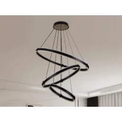   LED mennyezeti lámpa 250W, 15000 lm, 3000K-6500K állítható, dimmelhető, IP20, fém-akril J4340/B