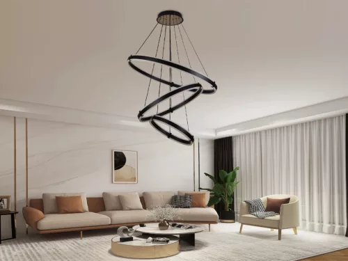 LED mennyezeti lámpa 250W, 15000 lm, 3000K-6500K állítható, dimmelhető, IP20, fém-akril J4340/B