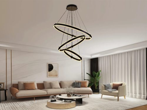 LED mennyezeti lámpa 250W, 15000 lm, 3000K-6500K állítható, dimmelhető, IP20, fém-akril J4340/B