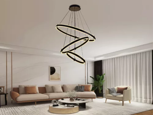 LED mennyezeti lámpa 250W, 15000 lm, 3000K-6500K állítható, dimmelhető, IP20, fém-akril J4340/B