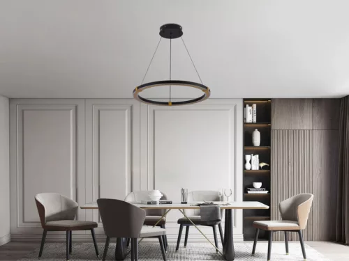 LED mennyezeti lámpa 75W, 4500 lm, 3000K-6500K állítható, dimmelhető, IP20, fém-akril J4341/B