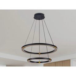   LED mennyezeti lámpa 130W, 7800 lm, 3000K-6500K állítható, dimmelhető, IP20, fém-akril J4342/B