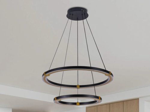 LED mennyezeti lámpa 130W, 7800 lm, 3000K-6500K állítható, dimmelhető, IP20, fém-akril J4342/B