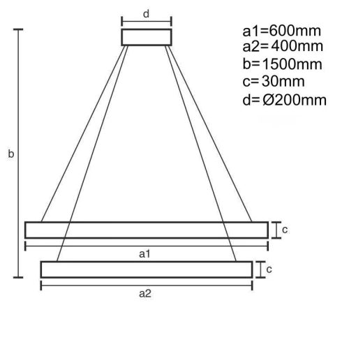 LED mennyezeti lámpa 130W, 7800 lm, 3000K-6500K állítható, dimmelhető, IP20, fém-akril J4342/B