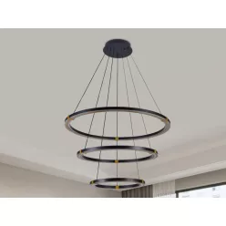   LED mennyezeti lámpa 235W, 14100 lm, 3000K-6500K állítható, dimmelhető, IP20, fém-akril J4343/B