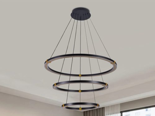 LED mennyezeti lámpa 235W, 14100 lm, 3000K-6500K állítható, dimmelhető, IP20, fém-akril J4343/B