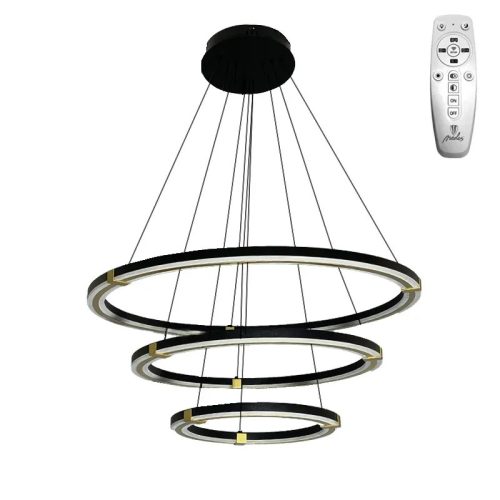 LED mennyezeti lámpa 235W, 14100 lm, 3000K-6500K állítható, dimmelhető, IP20, fém-akril J4343/B