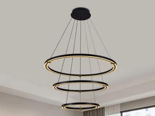 LED mennyezeti lámpa 235W, 14100 lm, 3000K-6500K állítható, dimmelhető, IP20, fém-akril J4343/B