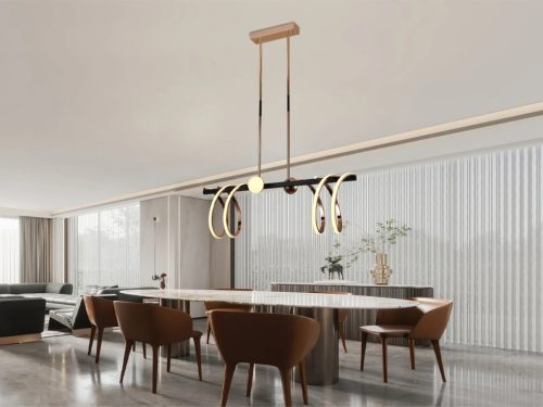 LED design mennyezeti lámpa 105W, 6820 lm, 3000K-6500K, IP20, 960x300x830 mm - J4344/GCH