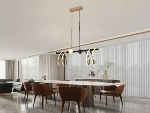 LED design mennyezeti lámpa 105W, 6820 lm, 3000K-6500K, IP20, 960x300x830 mm - J4344/GCH