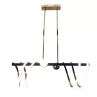 LED design mennyezeti lámpa 105W, 6820 lm, 3000K-6500K, IP20, 960x300x830 mm - J4344/GCH