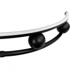 LED mennyezeti lámpa 50W, 3900 lm, 3000–6500K, IP20, fekete fém-akril - J4345/B