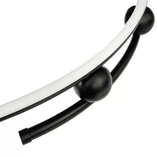 LED mennyezeti lámpa 50W, 3900 lm, 3000–6500K, IP20, fekete fém-akril - J4345/B