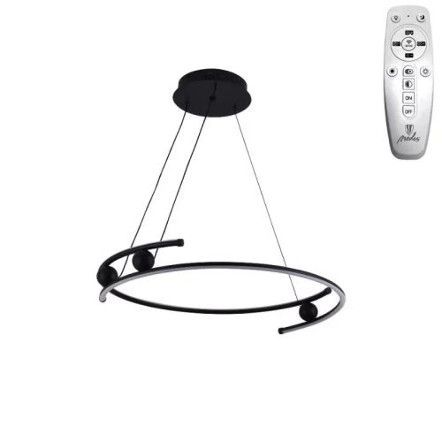 LED mennyezeti lámpa 50W, 3900 lm, 3000–6500K, IP20, fekete fém-akril - J4345/B