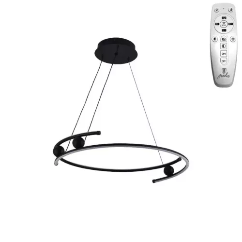 LED mennyezeti lámpa 50W, 3900 lm, 3000–6500K, IP20, fekete fém-akril - J4345/B