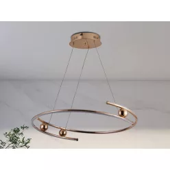   LED mennyezeti lámpa 50W, 3900 lm, 3000–6500K, IP20, fém-akril - J4345/GCH