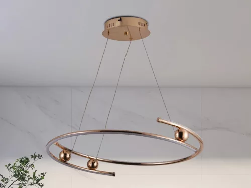 LED mennyezeti lámpa 50W, 3900 lm, 3000–6500K, IP20, fém-akril - J4345/GCH