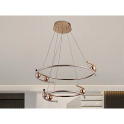   LED design mennyezeti lámpa 80W 400x2 + 600x2 mm IP20 3000-6500K dimmelhető SMART vezérlés - J4346/G