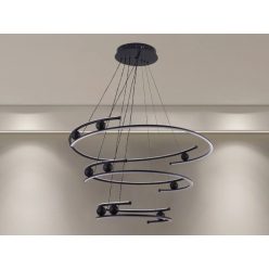   LED design mennyezeti lámpa 170W, 12500 lm, 3000K-6500K, IP20, 400x2+600x2+800x2 mm - J4347/B