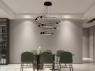 LED design mennyezeti lámpa 170W, 12500 lm, 3000K-6500K, IP20, 400x2+600x2+800x2 mm - J4347/B