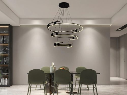 LED design mennyezeti lámpa 170W, 12500 lm, 3000K-6500K, IP20, 400x2+600x2+800x2 mm - J4347/B