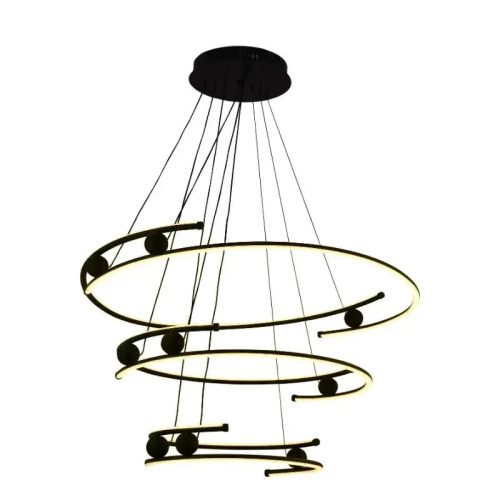 LED design mennyezeti lámpa 170W, 12500 lm, 3000K-6500K, IP20, 400x2+600x2+800x2 mm - J4347/B