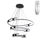 LED design mennyezeti lámpa 170W, 12500 lm, 3000K-6500K, IP20, 400x2+600x2+800x2 mm - J4347/B