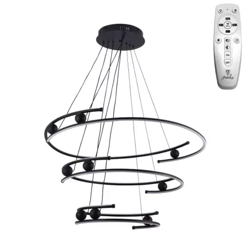 LED design mennyezeti lámpa 170W, 12500 lm, 3000K-6500K, IP20, 400x2+600x2+800x2 mm - J4347/B