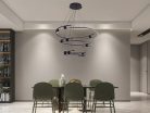 LED design mennyezeti lámpa 170W, 12500 lm, 3000K-6500K, IP20, 400x2+600x2+800x2 mm - J4347/B