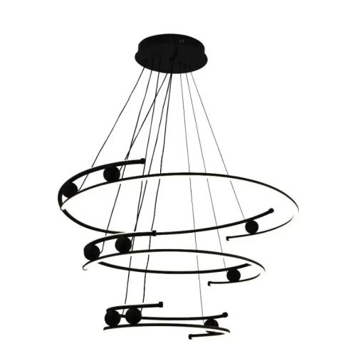 LED design mennyezeti lámpa 170W, 12500 lm, 3000K-6500K, IP20, 400x2+600x2+800x2 mm - J4347/B