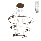 LED design mennyezeti lámpa 170W, 12500 lm, 3000K-6500K, IP20, 400x2+600x2+800x2 mm, arany - J4347/G