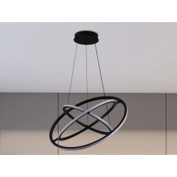   LED design mennyezeti lámpa 105W, 6300 lm, 3000K-6500K, IP20, 400+500+600 mm - J4350/B