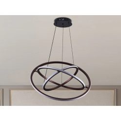   LED design mennyezeti lámpa 105W, 6300 lm, 3000K-6500K, IP20, 400+500+600 mm - J4350/BR