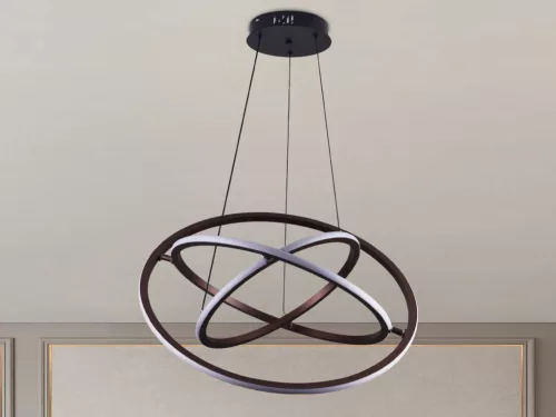 LED design mennyezeti lámpa 105W, 6300 lm, 3000K-6500K, IP20, 400+500+600 mm - J4350/BR