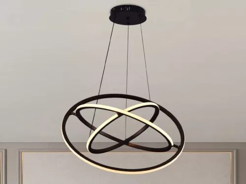 LED design mennyezeti lámpa 105W, 6300 lm, 3000K-6500K, IP20, 400+500+600 mm - J4350/BR