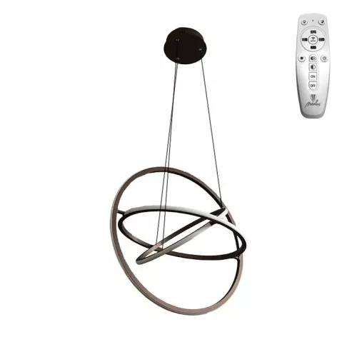 LED design mennyezeti lámpa 105W, 6300 lm, 3000K-6500K, IP20, 400+500+600 mm - J4350/BR