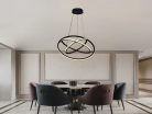 LED design mennyezeti lámpa 105W, 6300 lm, 3000K-6500K, IP20, 400+500+600 mm - J4350/BR