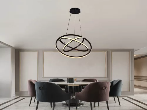 LED design mennyezeti lámpa 105W, 6300 lm, 3000K-6500K, IP20, 400+500+600 mm - J4350/BR