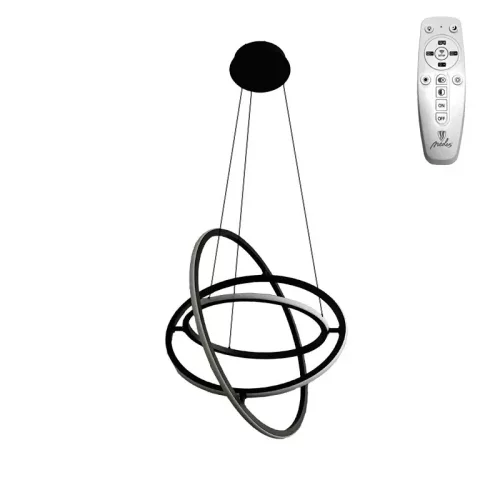 LED design mennyezeti lámpa 105W, 6300 lm, 3000K-6500K, IP20, 400+500+600 mm - J4350/B